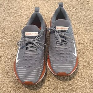 Nike Reactx Infinity Run 4 Gray and Orange Running Shoes